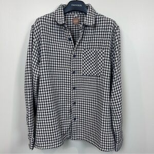 COMMON PEOPLE Granby 1 Pocket‎ Shirt Size M Overshirt Jacket Houndstooth